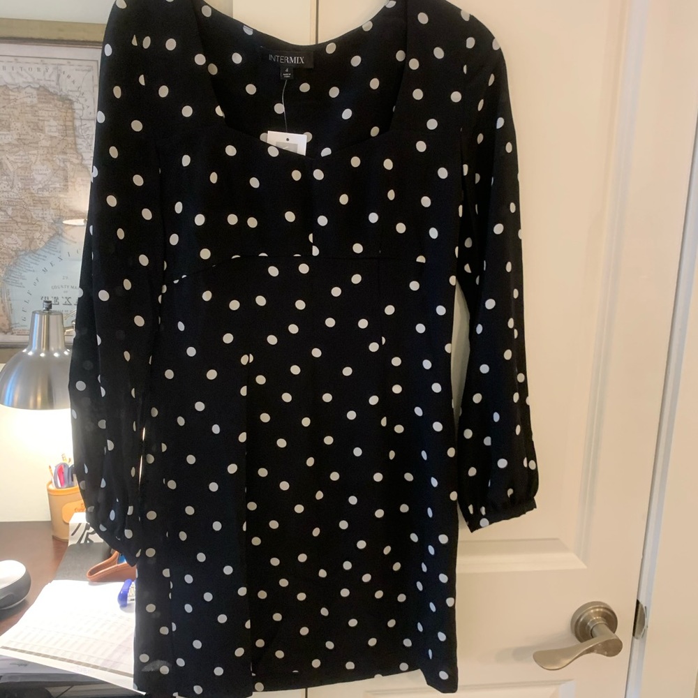Polka dot women’s babydoll dress